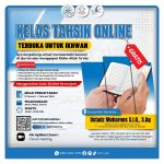 Kelas Tahsin Online Terbuka Untuk Ikhwan