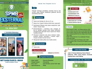 MIT SAQU Dar el-Iman Padang Buka SPMB Eksternal 2026/2027, Hadirkan Pendidikan Qur’ani Berbasis Karakter dan Prestasi
