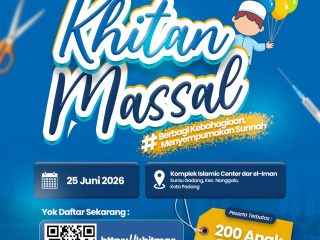 Khitan Massal 200 Anak Kota Padang